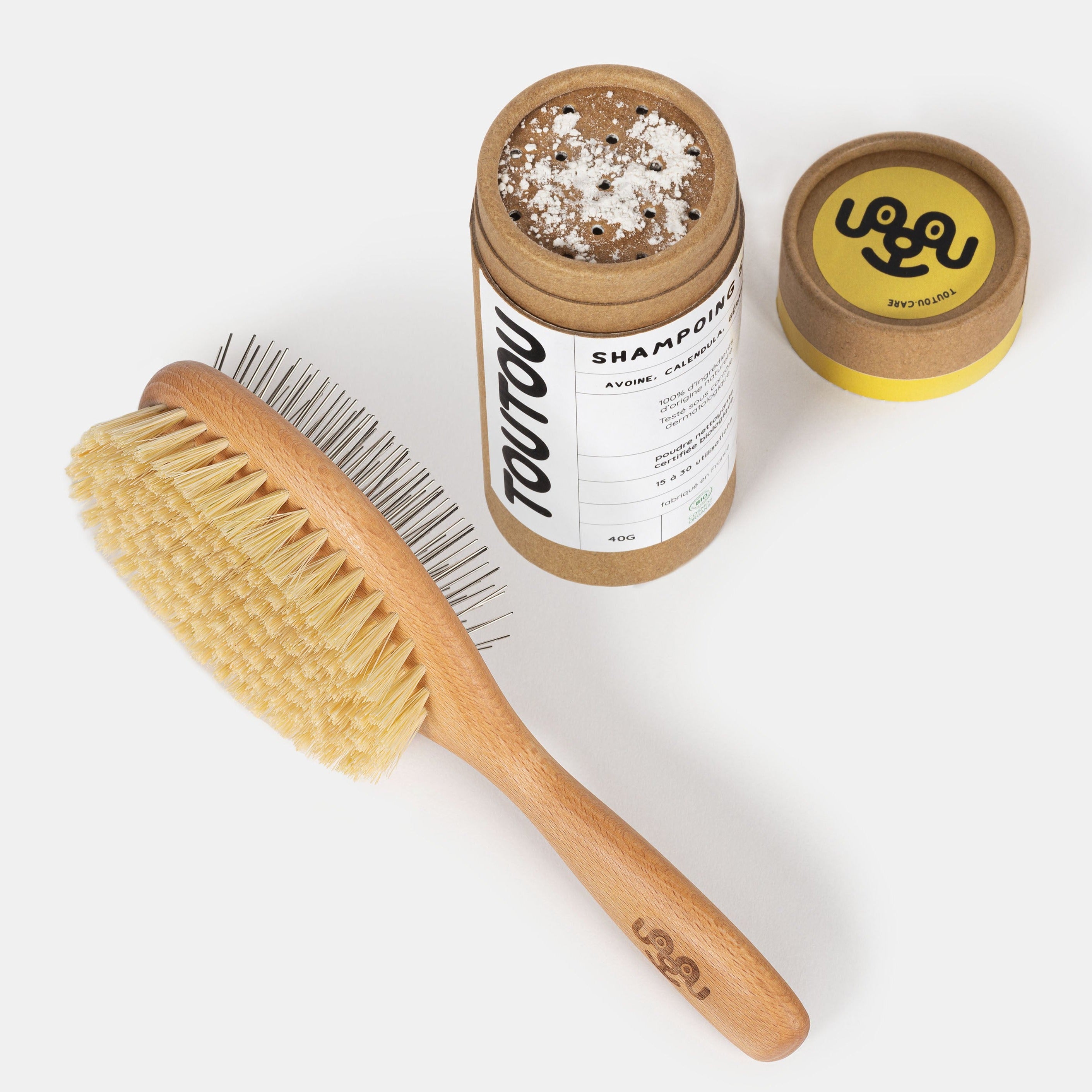 SHAMPOING SEC & BROSSE DOUBLE FACE