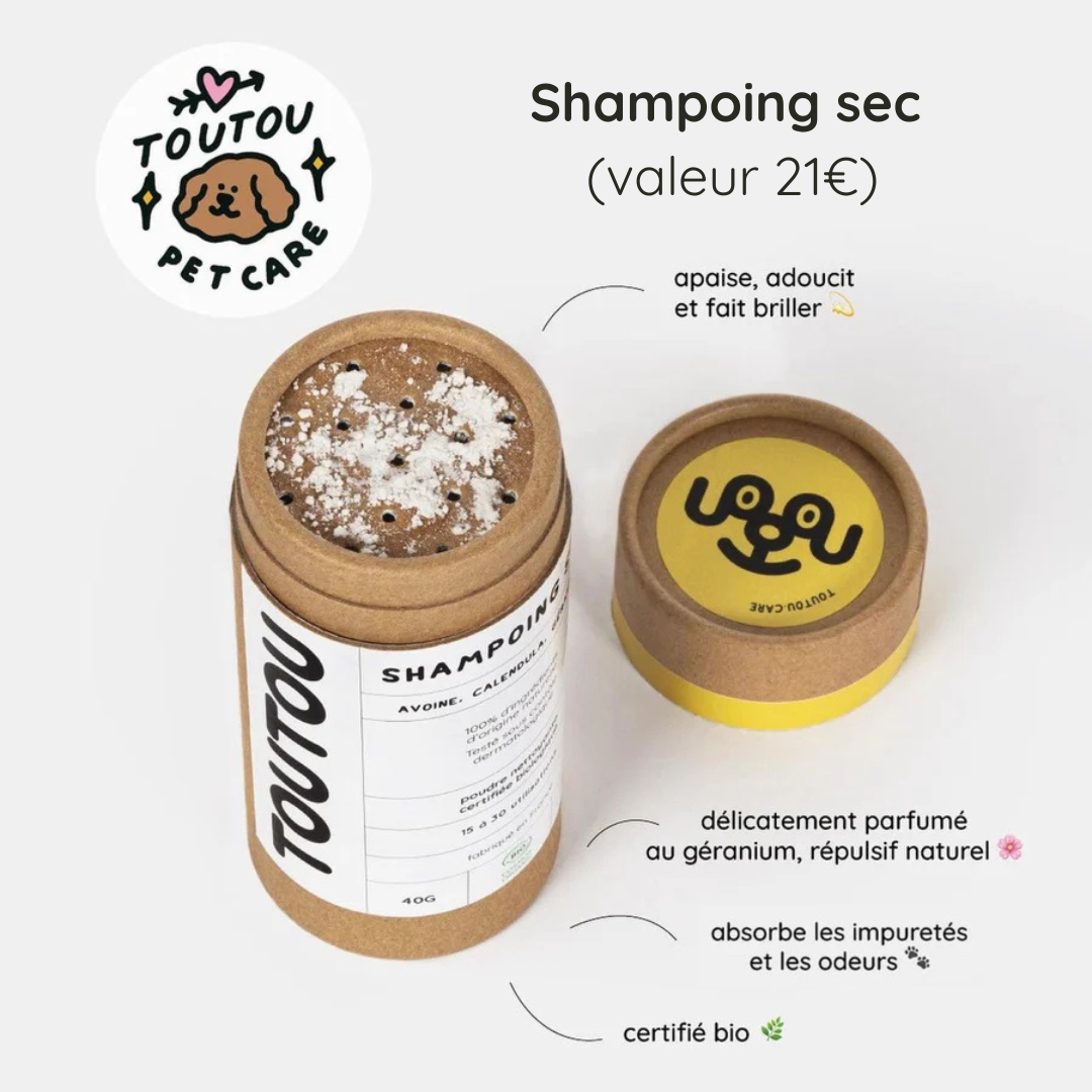 PACK NETTOYAGE & SOINS SANS EAU POUR TOUTOU